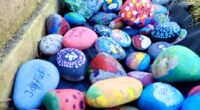Students demonstrated being mindful and grateful by creating our community rock garden.    
